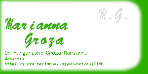 marianna groza business card